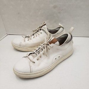 Polo Ralph Lauren DUNOVIN Leather Cream White Sneaker Shoes Mens 10.5 14557